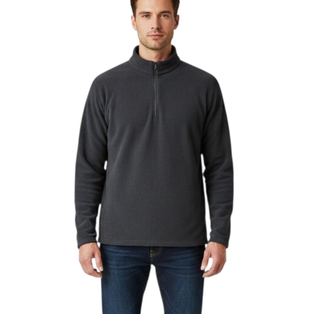 Vintage NOS Campmor Trekmor 1/4 Zip Fleece Shirt Mens Large Black Outdoor USA